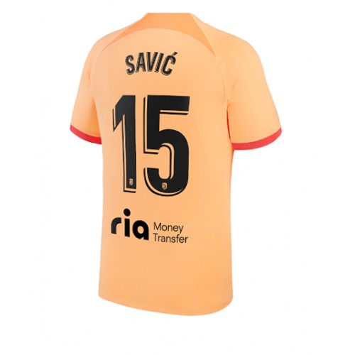 Dres Atletico Madrid Stefan Savic #15 Rezervni 2022-23 Kratak Rukav